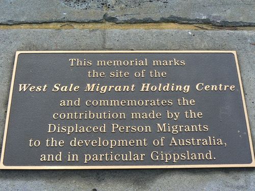 West Sale Migrant Memorial 1